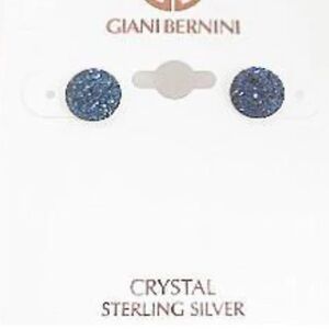 Giani Bernini Blue Crystal Sterling Silver Earrings